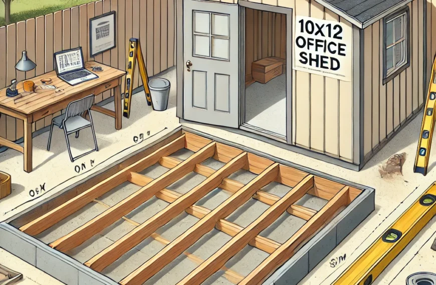 10x12 Office Shed Construction Process