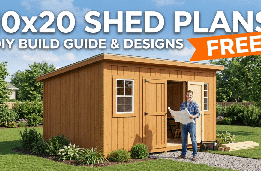 Free 10×20 Shed Plans: Build Your…