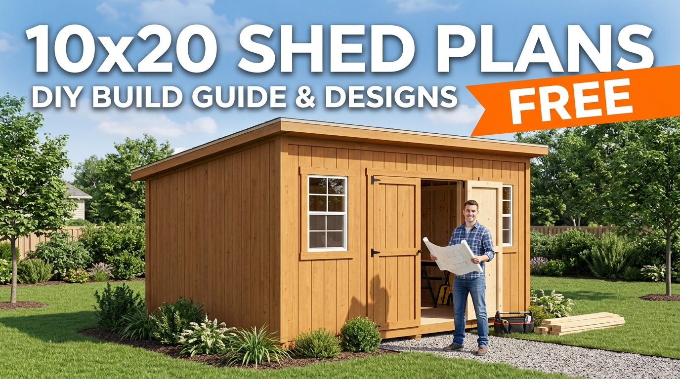 Free 10×20 Shed Plans: Build Your Dream Shed Today!