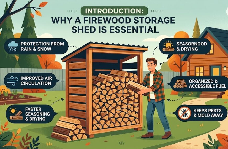 Build Your Own Firewood Storage Shed: Plans & Guide