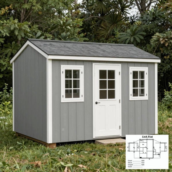 free 12×16 shed plans with material list – Build Your Own!