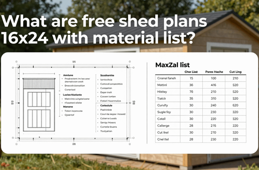 Free Shed Plans 16×24 with Material&hellip;