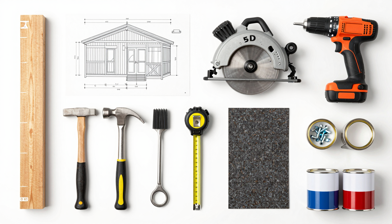 Materials, Tools, and Cost Breakdown for Your DIY Bike Shed Plans