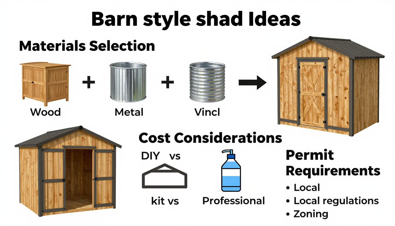 Planning Your Barn Style Shed Ideas: Materials, Costs, and Permits