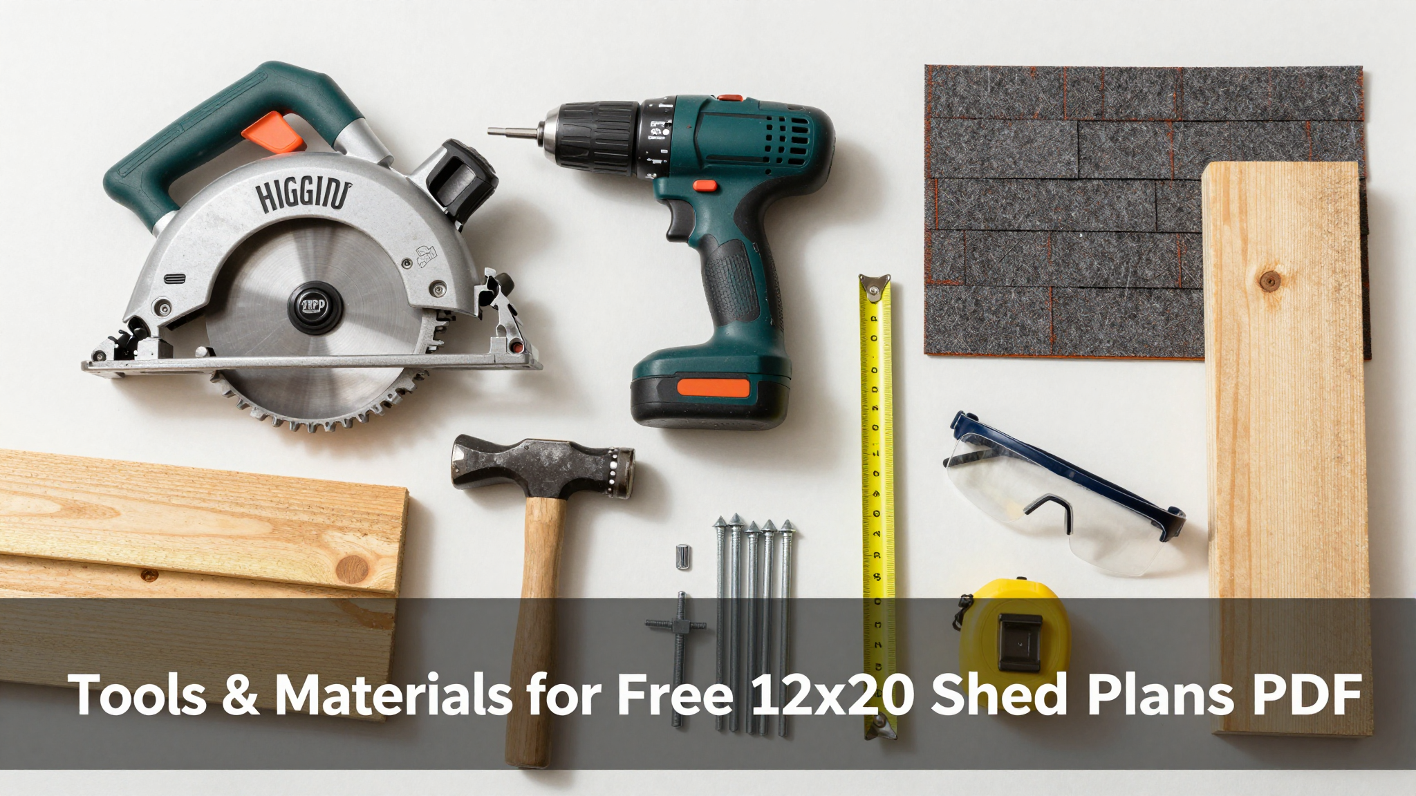 Getting Started: Essential Tools and Materials for Your Free 12x20 Shed Plans PDF Project