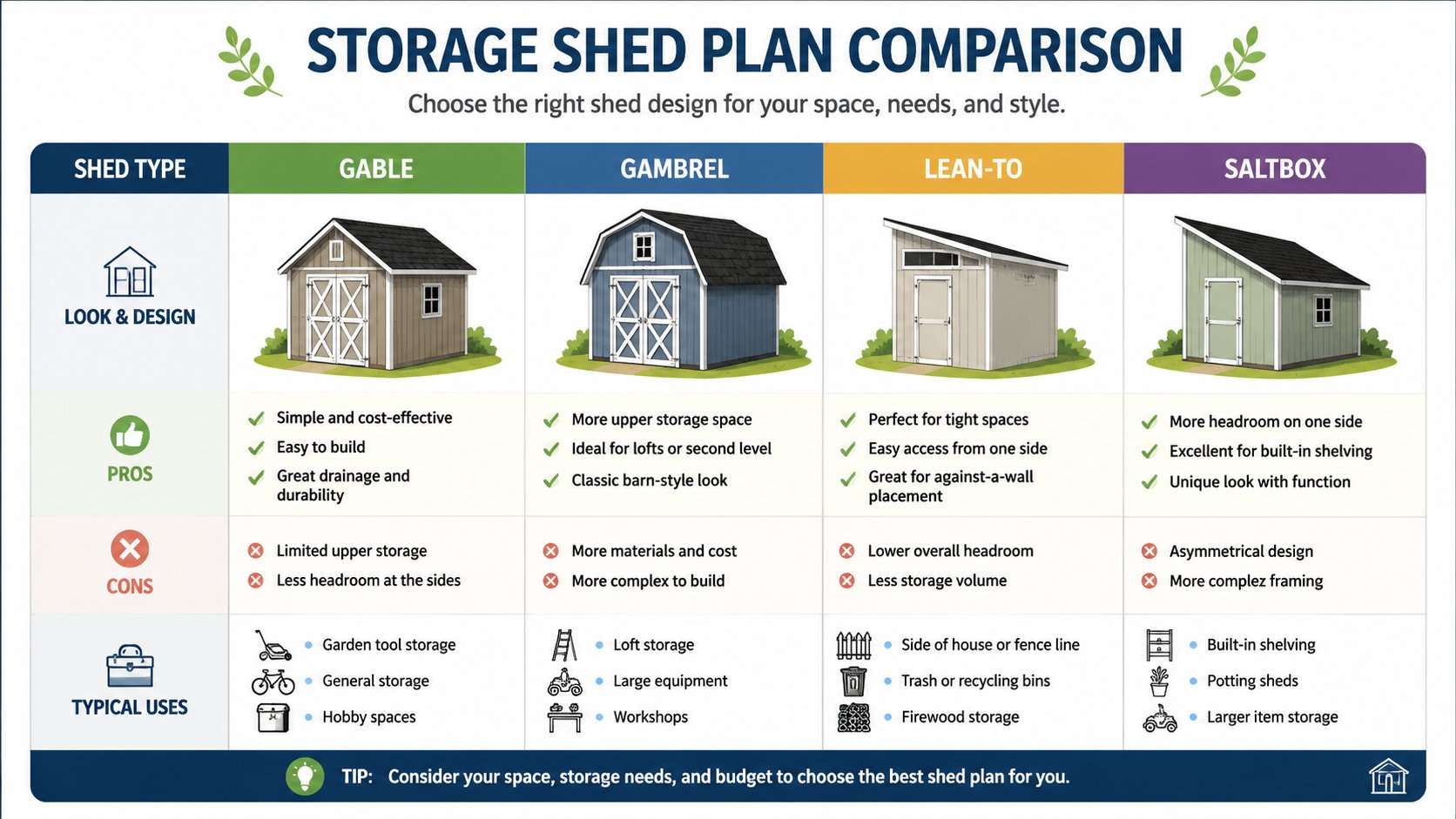 Choosing the Right Storage Shed Building Plan for Your Needs