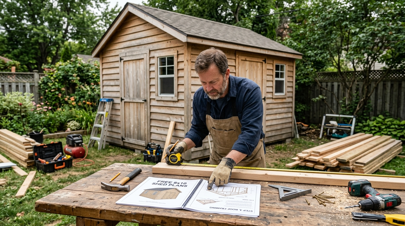 Free 8×10 Shed Plans PDF: Materials List & Build Guide